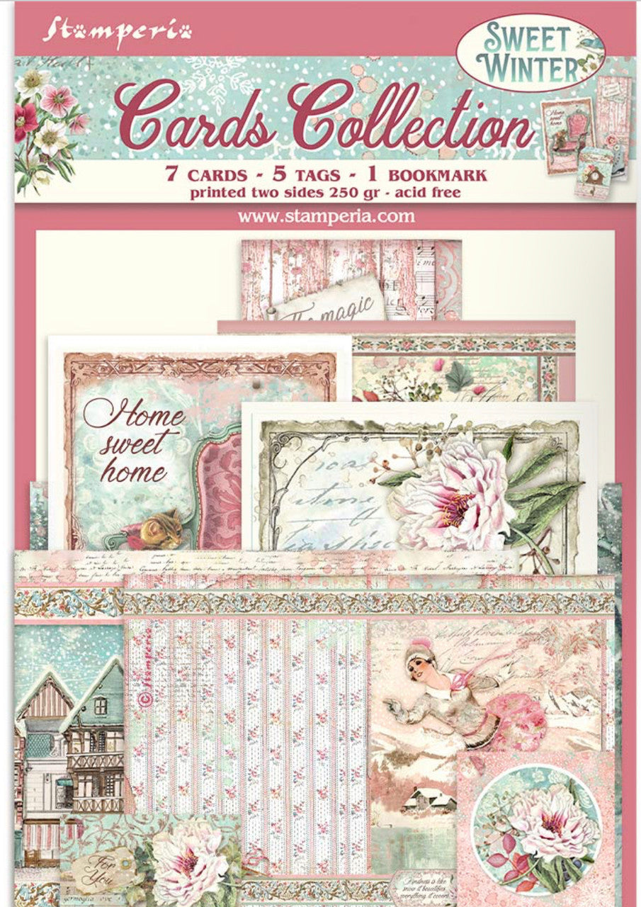 Stamperia-kaartencollectie - Zoete winter